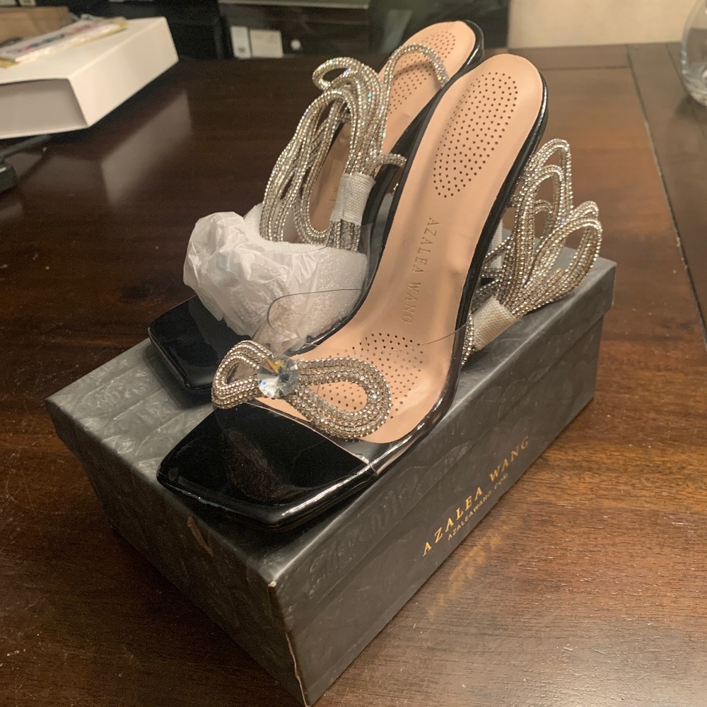 Azalea Wang Black 7.5 heels